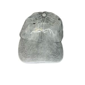 Gray Embroidered Women's Cap​